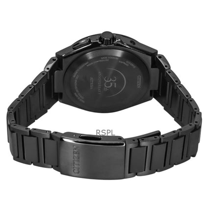 Orologio da uomo Citizen Attesa Perpetual Calendar Super Titanium con quadrante nero Eco-Drive CB0217-71E 100M