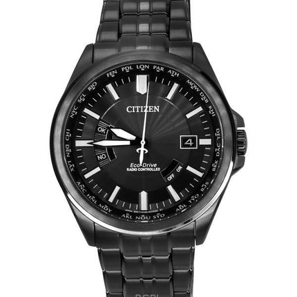 Orologio da uomo Citizen Collection Night Colour Edition Radiocontrollato Quadrante Nero Eco-Drive CB0294-54E 100M
