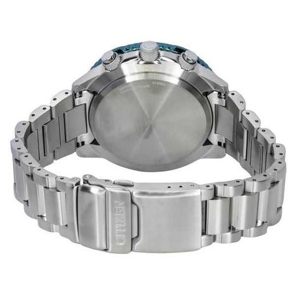 Orologio da pilota da uomo Citizen Promaster Sky AT Radiocontrollato Cronografo Quadrante Verde Eco-Drive CB5004-59W 200M