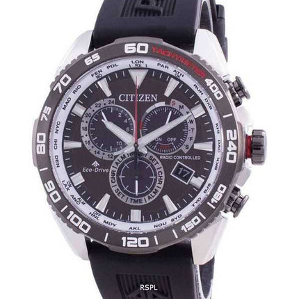 Orologio da uomo Citizen Promaster radiocontrollato World Time Eco-Drive CB5036-10X 200M
