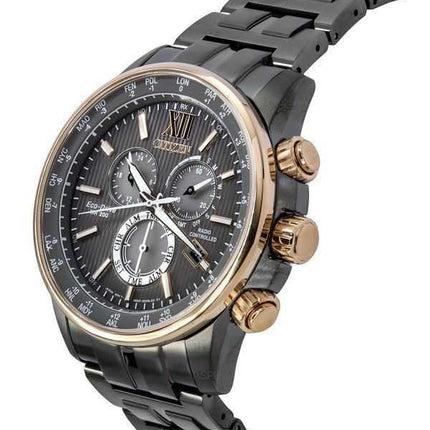 Orologio da uomo Citizen Eco-Drive con cronografo radiocontrollato GMT CB5884-88H 200M