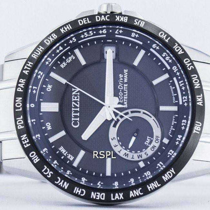 Orologio da uomo Citizen Eco-Drive Satellite Wave GPS World Time Power Reserve CC3005-51E