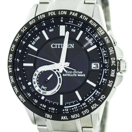 Citizen Eco-Drive Satellite Wave World Time Orologio giapponese Made CC3007-55E