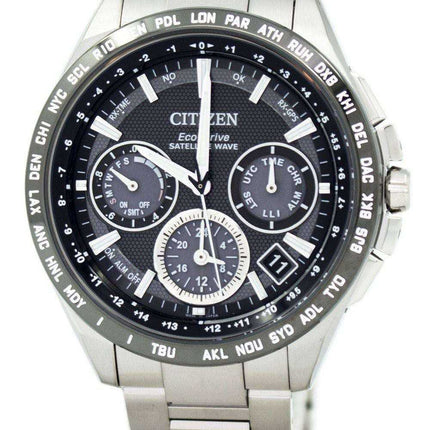 Orologio da uomo Citizen Eco-Drive Titanium Satellite Wave World Time CC9015-54E