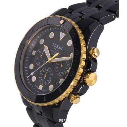 Orologio da uomo Fossil FB-01 Chronograph Black Ceramic Quartz CE5024 100M da uomo
