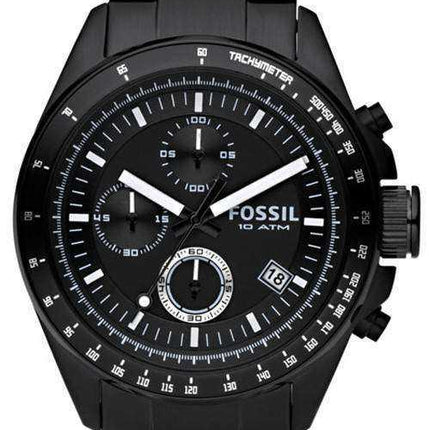 Fossil Chronograph Orologio da uomo CH2601 con rivestimento in acciaio nero