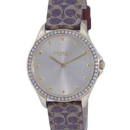Orologio da donna Coach Astor Crystal Accents con cinturino in pelle al quarzo 14503218