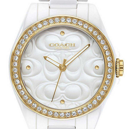 Orologio da donna Coach Astor quadrante bianco cristallo accenti quarzo 14503254
