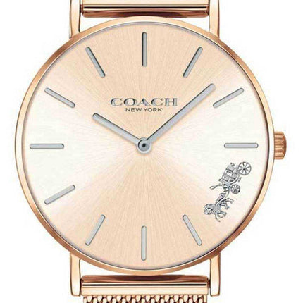 Orologio da donna al quarzo in acciaio inossidabile tono oro rosa Coach Perry 14503338