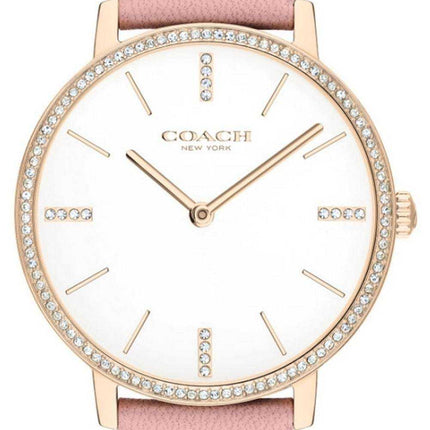 Orologio da donna Coach Audrey Crystal Accents con cinturino in pelle al quarzo 14503350