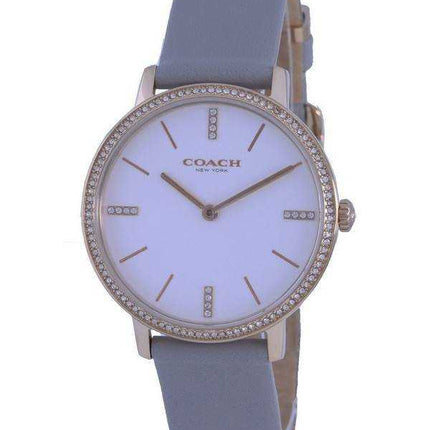 Orologio da donna Coach Audrey Crystal Accents con cinturino in pelle al quarzo 14503352