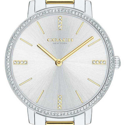 Orologio da donna Coach Audrey quadrante argento bicolore in acciaio inossidabile al quarzo 14503357