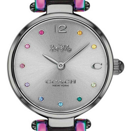 Orologio da donna al quarzo in acciaio inossidabile bicolore con quadrante grigio Coach Park 14503433