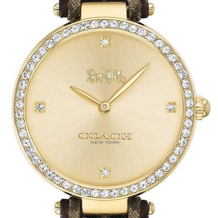 Coach Park Jacquard Signature C Crystal Accents Quartz 14503456 Orologio da donna