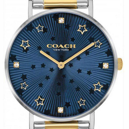 Orologio da donna Coach Perry quadrante blu bicolore in acciaio inossidabile al quarzo 14503523