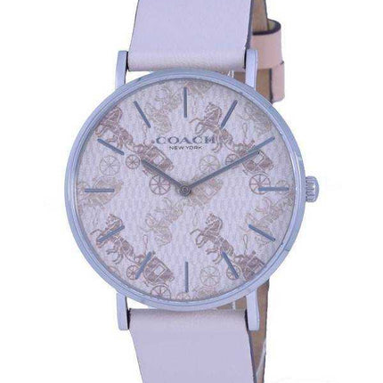 Orologio da donna Coach Perry quadrante beige con cinturino in pelle al quarzo 14503553