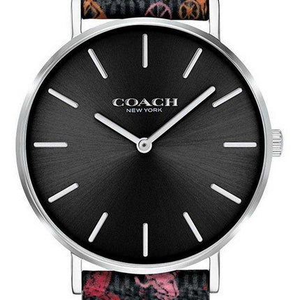 Orologio da donna Coach Perry classico quadrante nero cinturino in pelle al quarzo 14503554