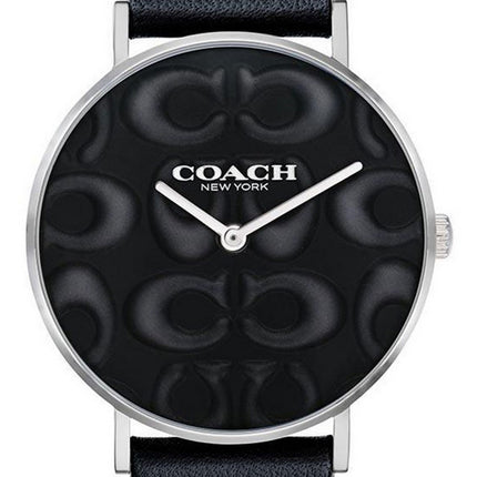 Orologio da donna Coach Perry classico quadrante nero cinturino in pelle al quarzo 14503557