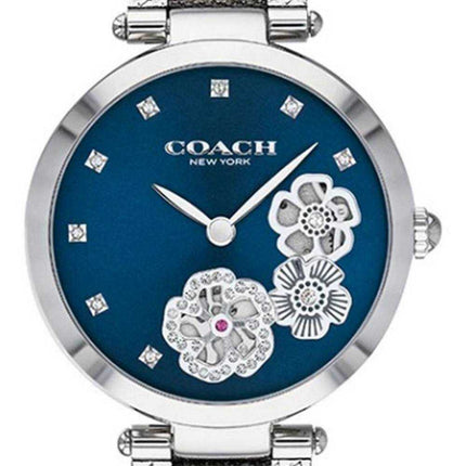 Orologio da donna al quarzo in acciaio inossidabile con quadrante blu Coach Park 14503567