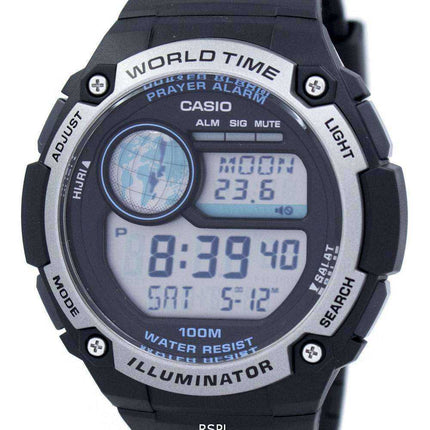 Casio Youth Illuminator World Time Digital CPA-100-1AV CPA100-1AV Orologio da uomo