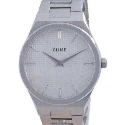 Orologio da donna Cluse Vigoureux H-Link quadrante bianco in acciaio inossidabile al quarzo CW0101210003