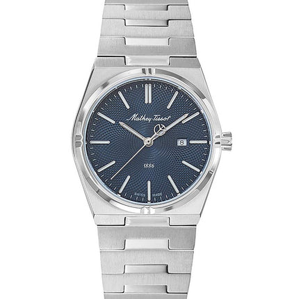 Orologio da donna Mathey-Tissot Zeus in acciaio inossidabile con quadrante blu al quarzo D118ABU