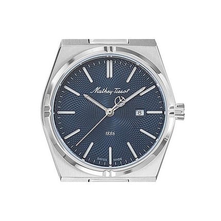 Orologio da donna Mathey-Tissot Zeus in acciaio inossidabile con quadrante blu al quarzo D118ABU