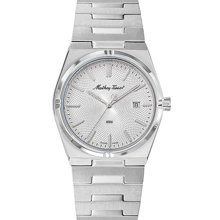 Orologio da donna Mathey-Tissot Zeus in acciaio inossidabile con quadrante argentato al quarzo D118AS