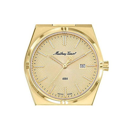 Orologio da donna Mathey-Tissot Zeus in acciaio inossidabile color oro con quadrante champagne al quarzo D118PDI