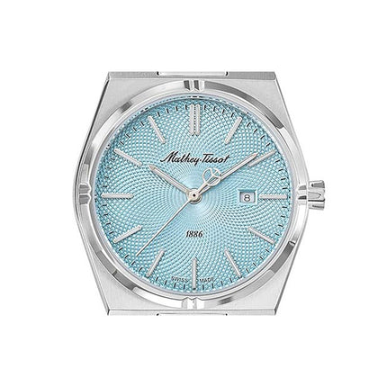 Orologio da donna Mathey-Tissot Zeus in acciaio inossidabile con quadrante blu al quarzo D118SK