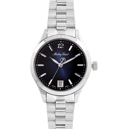 Orologio da donna Mathey-Tissot Urban in acciaio inossidabile con quadrante blu al quarzo D411MABU