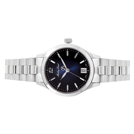 Orologio da donna Mathey-Tissot Urban in acciaio inossidabile con quadrante blu al quarzo D411MABU