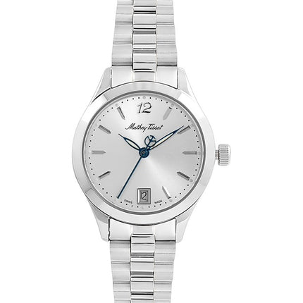 Orologio da donna Mathey-Tissot Urban in acciaio inossidabile con quadrante argentato al quarzo D411MAS