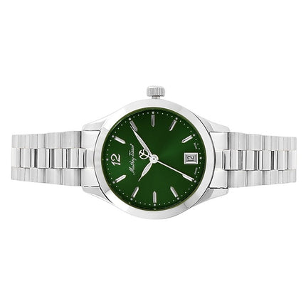 Orologio da donna Mathey-Tissot Urban in acciaio inossidabile con quadrante verde al quarzo D411MAV