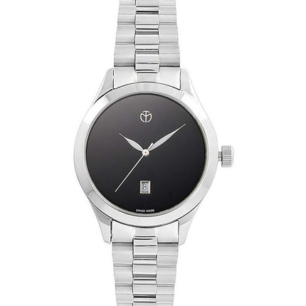 Orologio da donna Mathey-Tissot Urban Metal quadrante nero al quarzo D411MNM
