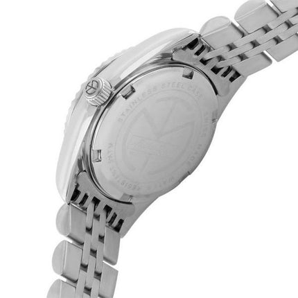 Orologio da donna Mathey-Tissot Mathy II in acciaio inossidabile con quadrante bianco al quarzo D710AI