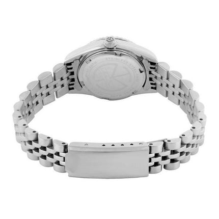 Orologio da donna Mathey-Tissot Mathy II in acciaio inossidabile con quadrante bianco al quarzo D710AI