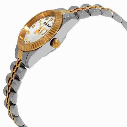 Orologio da donna Mathey-Tissot Mathy II bicolore in acciaio inossidabile con quadrante in madreperla al quarzo D710BI
