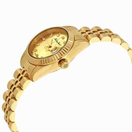 Orologio da donna Mathey-Tissot Mathy II tono oro in acciaio inossidabile quadrante dorato al quarzo D710PDI