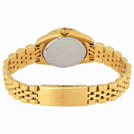 Orologio da donna Mathey-Tissot Mathy II tono oro in acciaio inossidabile quadrante dorato al quarzo D710PDI
