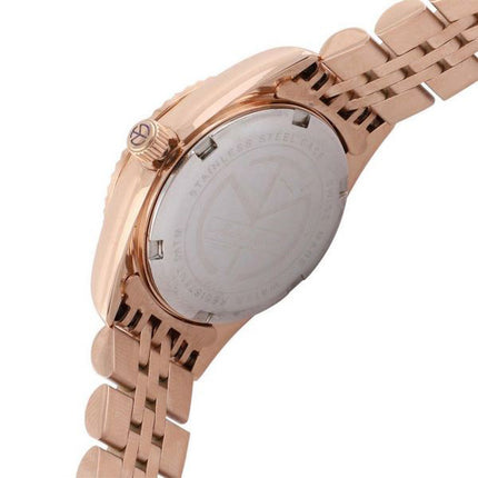 Orologio da donna Mathey-Tissot Mathy II in acciaio inossidabile tono oro rosa quadrante marrone al quarzo D710PRM