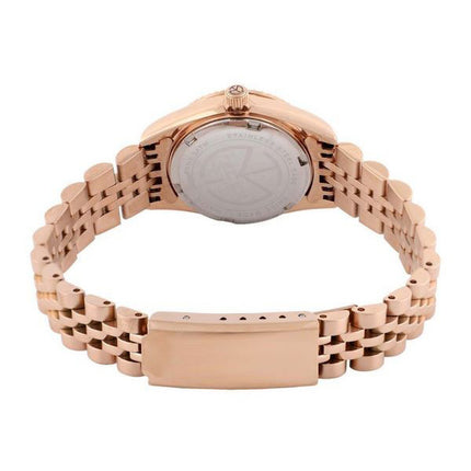 Orologio da donna Mathey-Tissot Mathy II in acciaio inossidabile tono oro rosa quadrante marrone al quarzo D710PRM