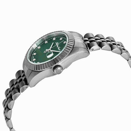 Orologio da donna Mathey-Tissot Mathy III in acciaio inossidabile con quadrante verde al quarzo D810AV