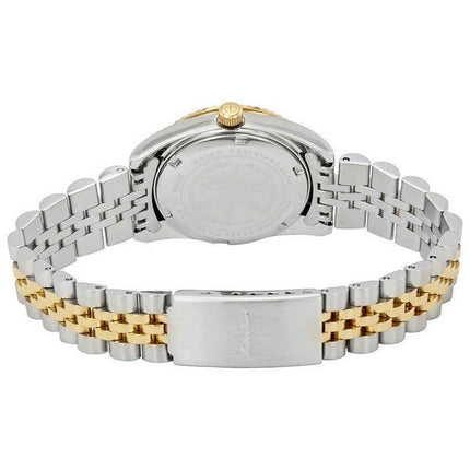 Orologio da donna Mathey-Tissot Mathy III bicolore in acciaio inossidabile con quadrante argentato al quarzo D810BI