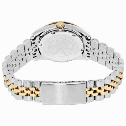 Orologio da donna Mathey-Tissot Rolly III bicolore in acciaio inossidabile con quadrante marrone al quarzo D810BM
