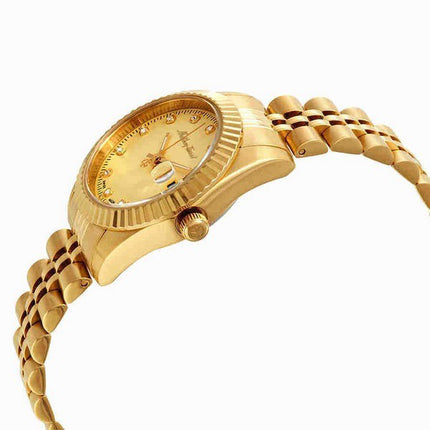 Orologio da donna Mathey-Tissot Mathy III tono oro in acciaio inossidabile quadrante dorato al quarzo D810PDI