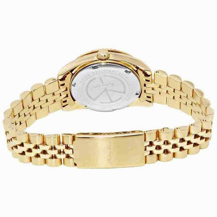 Orologio da donna Mathey-Tissot Mathy III tono oro in acciaio inossidabile quadrante dorato al quarzo D810PDI