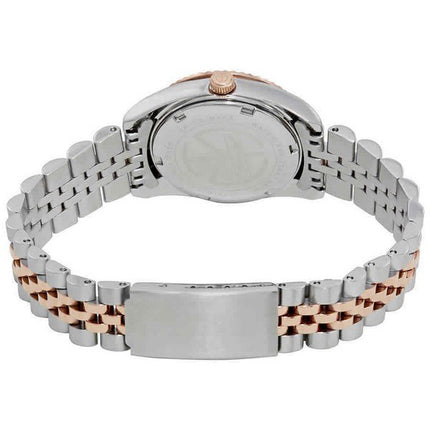 Orologio da donna Mathey-Tissot Mathy III bicolore in acciaio inossidabile con quadrante bianco al quarzo D810RA