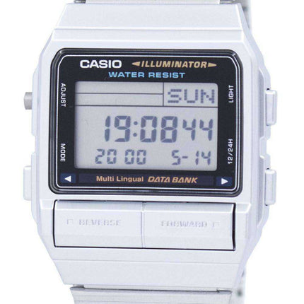 Orologio da uomo Multi-Lingual Casio Digital 5 Alarm DB-380-1DF DB380-1DF Orologio da uomo