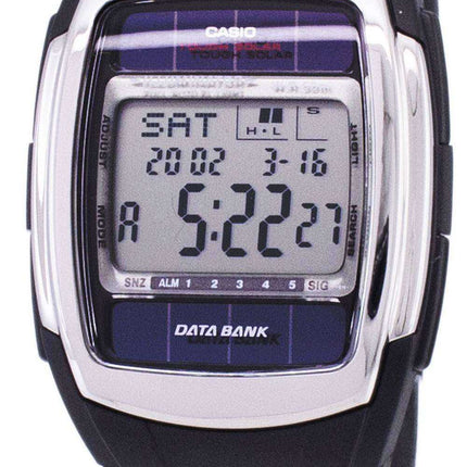 Orologio da uomo Casio Digital Tough Solar Data Bank 5 allarme DB-E30-1AVDF DB-E30-1AV